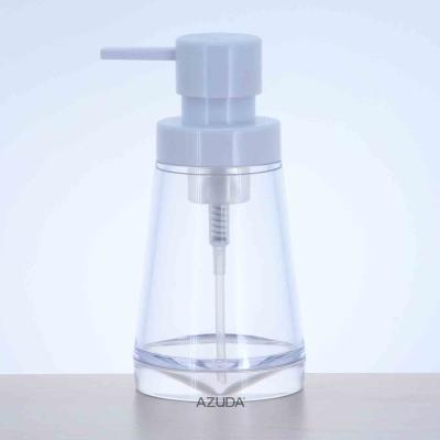 China Minimalist AZUDA_Transparent Plastic Foaming Soap Dispenser With White Top for sale