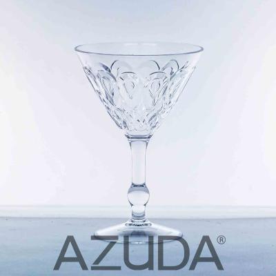 China AZUDA_Peacock Clear Acrylic Plastic Viable Margarita Glass Design for sale