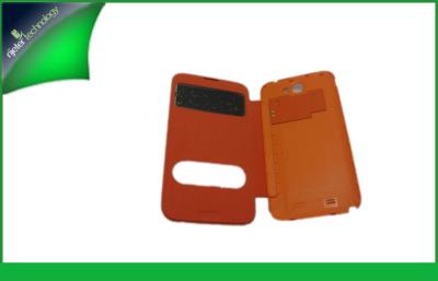 China Flip Style Anti - scratch Mobile Phone Leather Case Galaxy Note 2 Battery Cover for sale