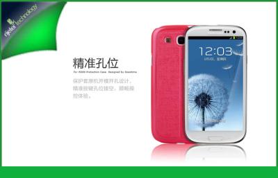 Cina Cassa di cuoio rosa su ordinazione del telefono per la galassia S3/I9300 di Samsung con la fessura per carta in vendita