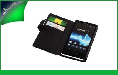 China Caja antiarañazos del cuero de la cartera del teléfono móvil de Sony para Xperia T Lt30p con el logotipo de Debossed en venta