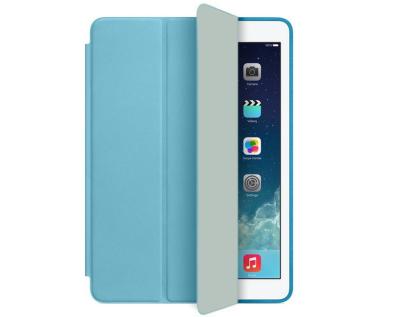 China Cubierta ultra delgada de la funda protectora del Tablet PC del azul para el aire/5 de Ipad con el cuero de Eco en venta