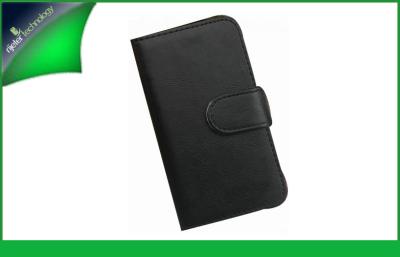 China Black Wallet Style Leather Mobile Phone Cases , Sony Xperia Neo L MT25i Case for sale