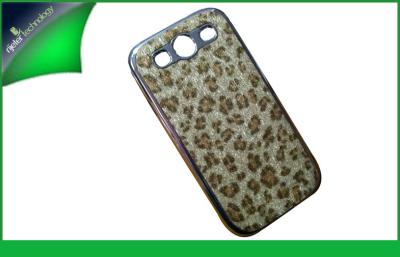 China Caja protectora del cuero de la PU de la galaxia S3 I9300 de Samsung con el modelo del leopardo en venta