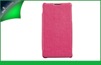 China Pink Flip Genuine Leather Case Cover For Sony Xperia TX Kld Enland Series for sale