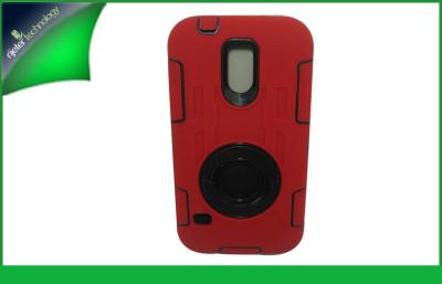 China Red Case For Samsung Galaxy S5 Samsung Mobile Phone Cases With Ring Stand for sale