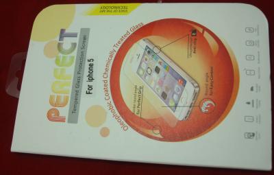 China Iphone5 / 5S Cell Phone Screen Protectors Tempreture Anti-proof With 0.2mm Thin Glass for sale