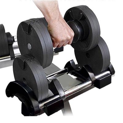 China Durable Standard Hot Sale In Italy Gym Family Fitness Equipment Manubri Regolabili 32KG 72LB Adjustable Dumbbell for sale