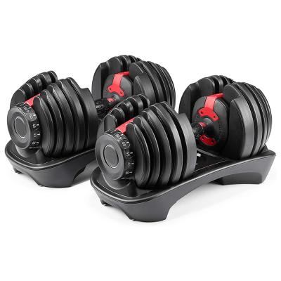 China Durable Western American Hot Selling Home Gym Equipment Cheap Dumbbell Sets Adjustable Dumbbell Set 5-40kg for sale