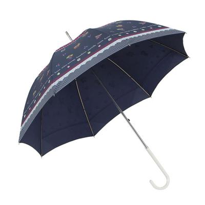 China Fashion Modern Manual Straight Umbrella with Logo Print Custom for sale