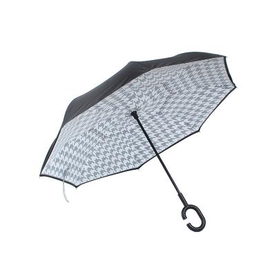 China 48 Inch Wind Resistance UV Cut Car Windproof Inverted Upside Down Rainproof Umbrella for sale