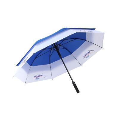 China Large size Ford Benz Audi Lexus logo printing promotion automatic golf umbrella waterproof for sale