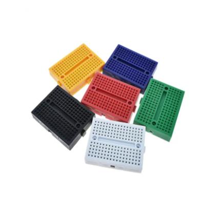 China 170 holes SYB-170 Mini Solderless Prototype Experiment Breadboard with 170 holes bread board in White green yellow blue red color for sale