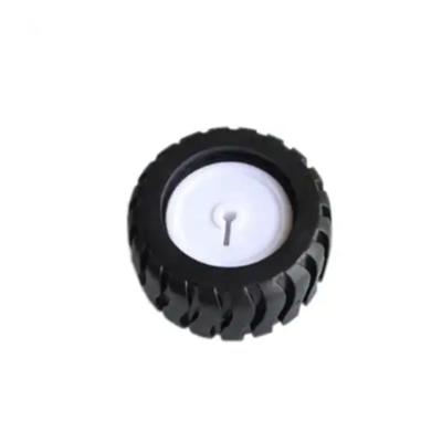 China DIY TOY 43mm Robot Parts Wheel for N20 Geared Motor D-Shaft 44mm Rubber Tire wheel robot wheel for sale