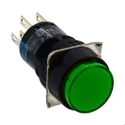 China New Original IDEC AL6M-M14GC Green Pushbutton Illuminated F16mm Round button switch AL6M-M14GC for sale