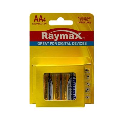 China Toys Factory Best Selling Dry Alkaline Alkaline Batteries Raymax 2600mAh 1.5v um2 aa Alkaline Batteries for sale