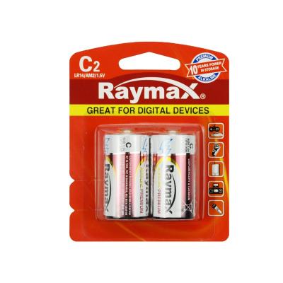 China Raymax toys mustang long battery C am2 1.5v c LR14 full size alkaline dry battery from remote supplier for torch for sale