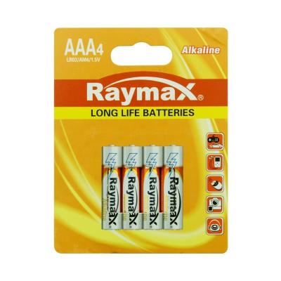 China Toys Raymax Mercury & Cadmium Free 1.5v LR03 AAA Super Durable Triple-A Alkaline Batteries for sale