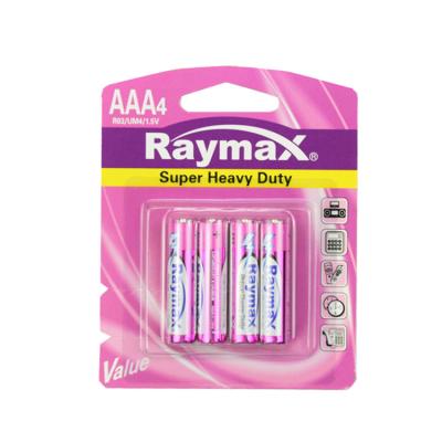 China Toys Raymax Perfect Performance 1.5v R03P Aluminum AAA um4 Zinc Carbon Dry Battery Wholesale for sale