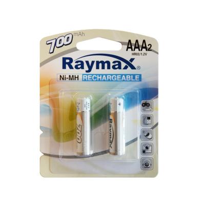 China Toys Raymax Factory 1.2v Ni-MH AAA HR03 700mah Rechargeable Batteries For Toys for sale