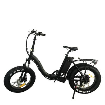 China Aluminum alloy 350w 500w lithium battery powered fat tire electric folding bike for outdoor cycling for sale