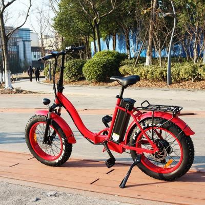 China Inch Folding Electric Bike Fat Tire 500W Aluminum Alloy 20 Watt E Bike Electric Bicycle for sale