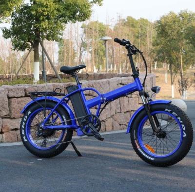 China Aluminum alloy 20 inch wheel fat tire electric bike folding electric bicycle 500W 750W with lithium battery for sale