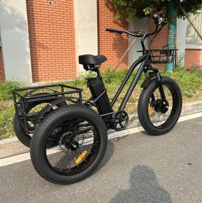 China New 48v 500w 3 wheel E bike cargo tricycle update electric bike with three wheels made in china for sale for sale