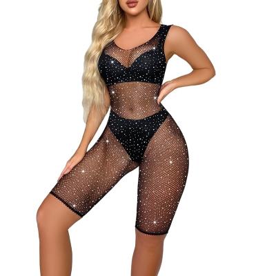 China Hot Sale Wholesale Fashion Women Girl Thigh Ladies Sexy Diamonds Net Mesh Silk Stockings Pantyhose/Tights for sale