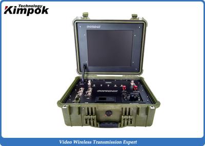 China Portable COFDM Transceiver with 17 Inch LCD Monitor Video Audio Communication for sale