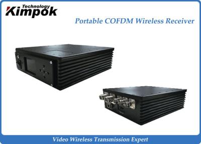 China Miniature COFDM Transceiver 300-800MHz Wireless AV Receiver DC12V/AC220V for sale