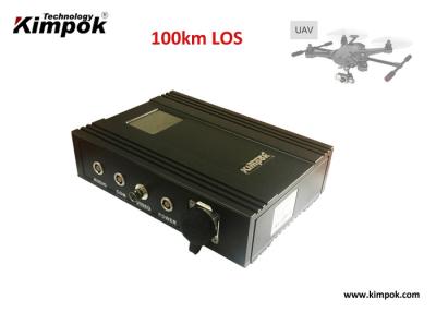 中国 5ワット力のAmplifiter AESの無線電信の送り主が付いている100km COFDM UAVのビデオ送信機 販売のため