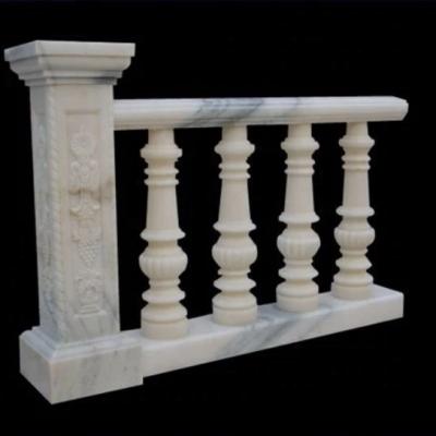 China Wholesale Traditional Polished White Marble Stone Stair Baluster for sale