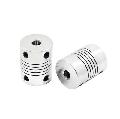 China Hotel Encoders Engraving All Kinds Class Aluminum Alloy Stepper Motor Winding Shafts Coupling Shaft D20L25 Flexible Coupler for sale