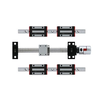 China 2pc HGR20 long running time rail+steel linear guides HGH20CA OR HGW20CC+ SFU1605/SFU1610 ball screw ball screw linear motion guides for CNC parts for sale