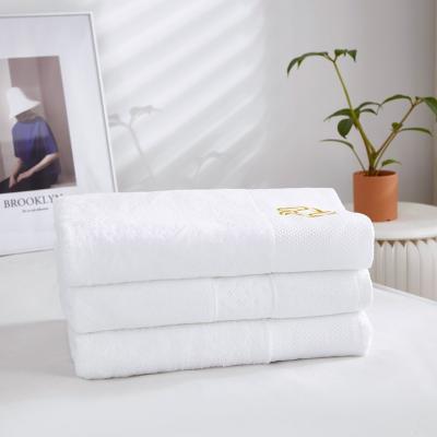 China Viable White Towels 100% White Cotton Hotel Turkish Towels 100% White Towel for sale