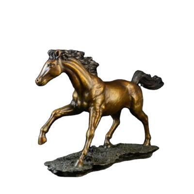 China Europe Life Size Bronze Stock Horse Statue Outdoor Animal Sculpture for sale