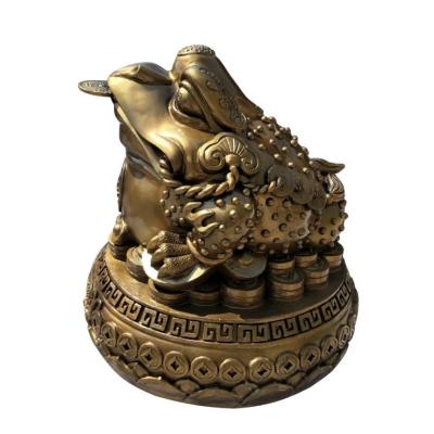 China Europe Life Size Cast Iron Toads Bronze Statue For Sale Sculpture for sale