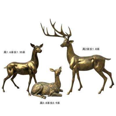 China China Decorations Life Size Bronze Bronze Deer Outdoor Animal Statue For Sale Sculpture for sale