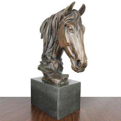 China China Horse Head Pure Copper Successful Handwork Home Decoration for sale