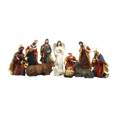 China Large China Vintage Christian Religious Nativity Set Resin Sculpture for sale