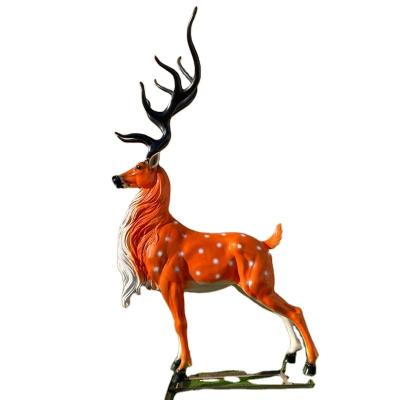 China China Life Size Resin Garden Sculpture Resin Sika Deer Decoration Animal Sculpture for sale