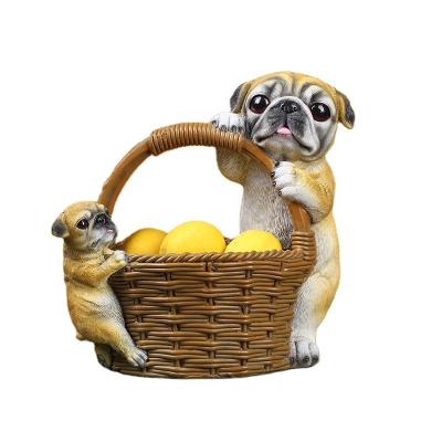 China Other Factory Sale Design Cat Animal Resin Statues Creative Dog Sculpture Ornaments for sale