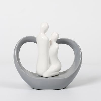 China Other Hot Selling Couple Sculpture Modern Home Decor Small Ornaments for sale