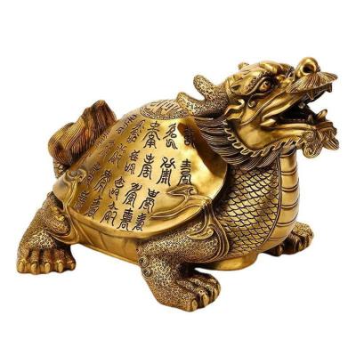 China The other best-selling Fengshui carves Dragon Statues Brass Office Decoration ornaments for sale