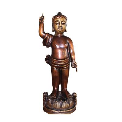 China High Quality Prince Buddha Bronze Sculpture Buddha Boy Brass Ornament From China for sale