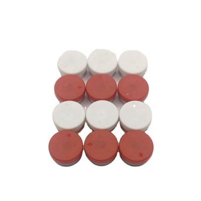 China Non Spill Wholesale 13mm Crimp Aluminum Plastic flip top bottle Cap For Glass Vials for sale