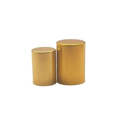 China Non Spill High quality 13mm 16mm gold Aluminum Plastic Lids Roll On Bottle Screw Cap for sale