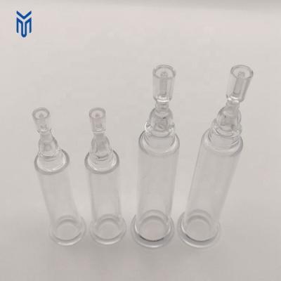 China Cosmetic 5 Ml 10 Ml Ampoules Airless Serum Fresh cosmetic Syringe Bottle Injection After Vacuum To Break Plastic Bottle for sale