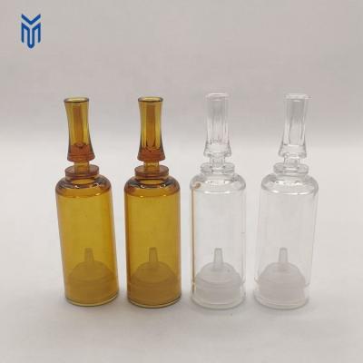 China Cosmetic 5ml Refillable Plastic Cosmetic Syringe Ampule Bottle Eye Serum And Essential Bottle for sale